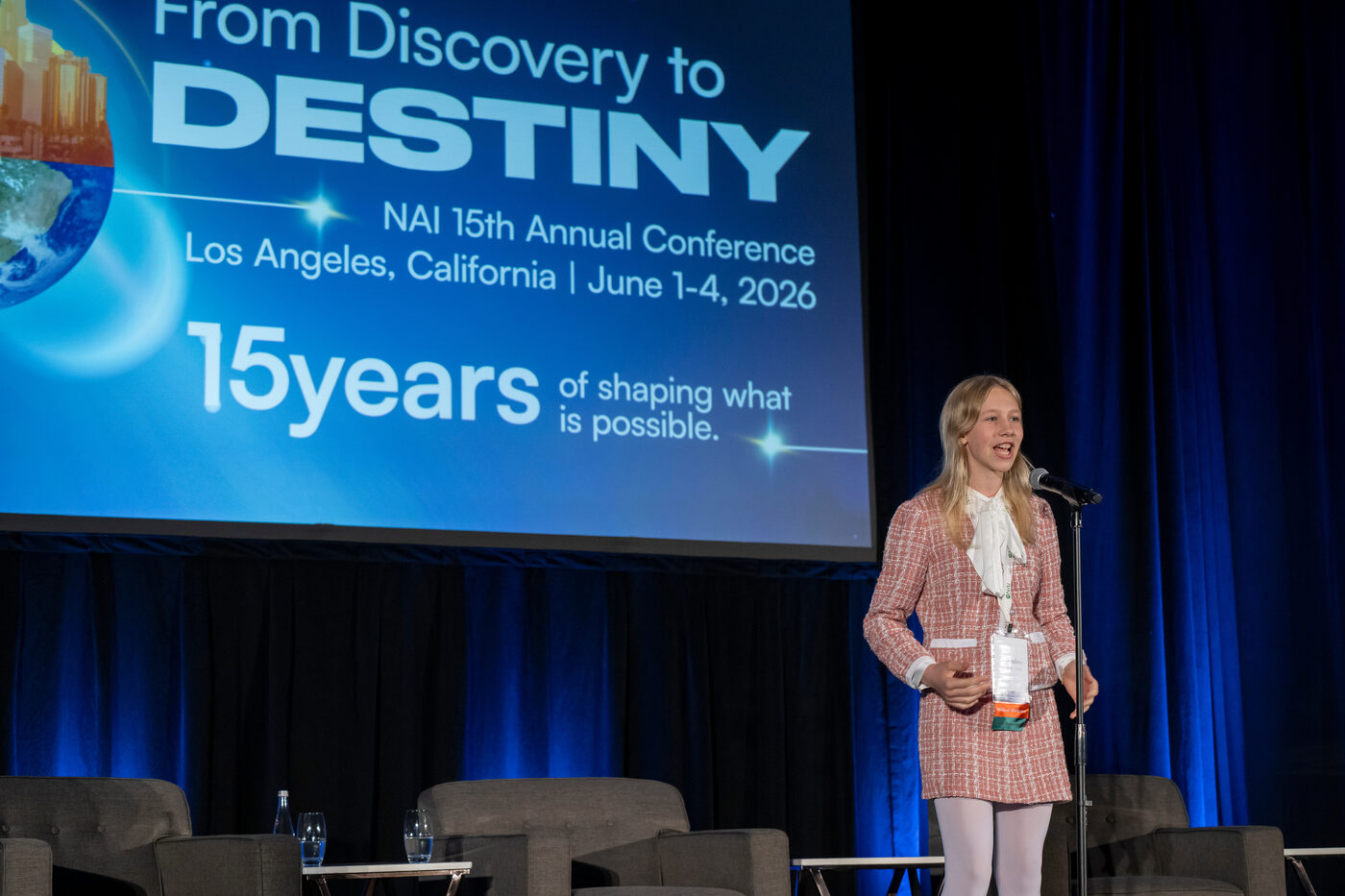 Kaia Minn on stage at the NAI 15th Annual Conference